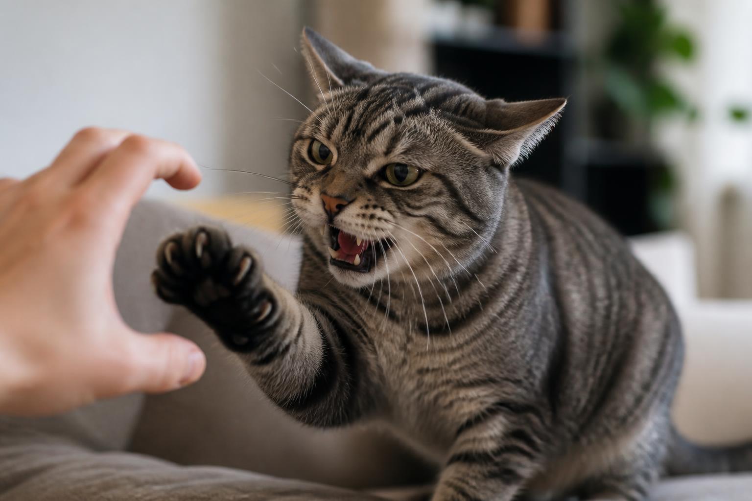 Katzenverhalten verstehen: Warum Beißen, Kratzen und Aggression selten grundlos entstehen